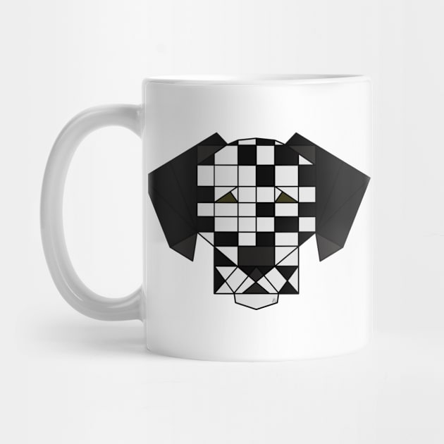 Dalmation - Geometric Abstract by fakelarry